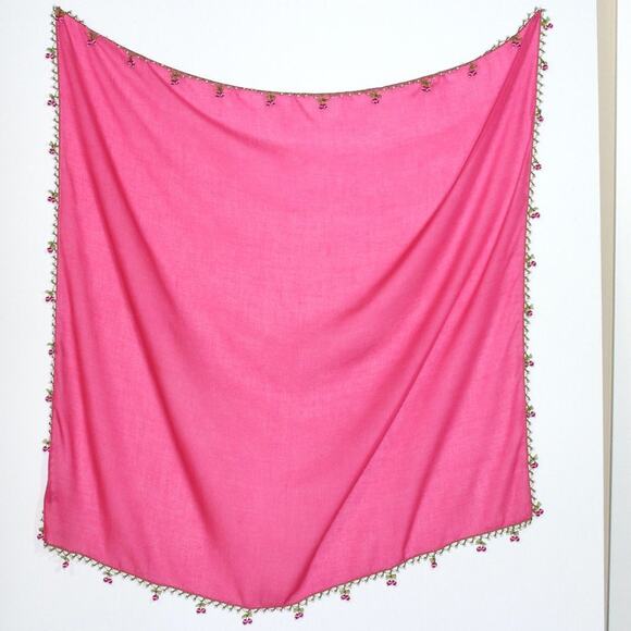 Tulbent Scarf Handmade Crochet Detailing NWOT - Picture 3 of 11